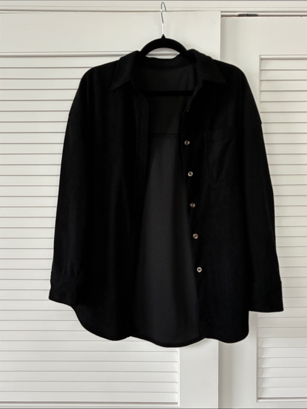 Classic Black Button-Up Jacket